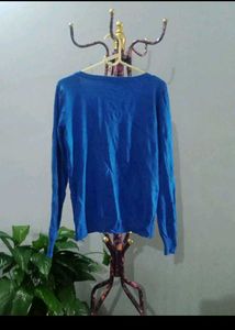 Royal Blue Button-Up Cardigan