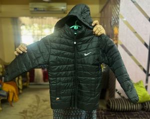 Nike Black Padded Hooded Jacket