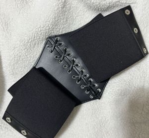 Black Elastic fabric women Corset Belt