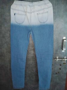 Cute Floral Print Denim Leggings for Girls