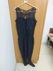 Black Net Jumpsuit