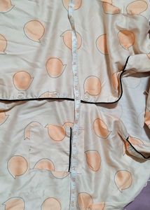 Peach Pattern Night Suit