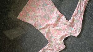Pink Floral Embroidered Kurta