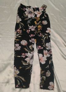 Floral Print Casual Pants