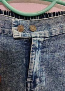 Denim Jeans with side slit