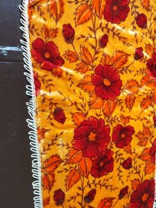 Floral Print Pillow cover with Tassel Border