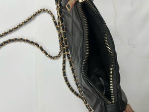 miniso Chic Quilted Black Shoulder Bag