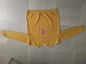 Yellow Graphic Long Sleeve Top
