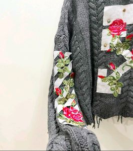 Item-KBC012/Preloved/Pure Wool/Intricately Laced