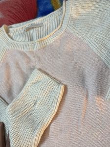 Pink &amp; Cream Knit Pullover