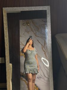 Cute Gingham Mini Dress