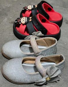 Sparkly &amp; Cute Kids belly sandals and crocs