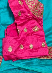 Beautiful Pink Embroidered Saree