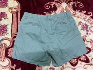 Light Green Casual Shorts