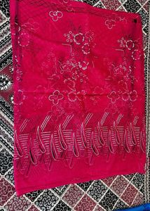 💕 Beautiful Pink Floral dress material