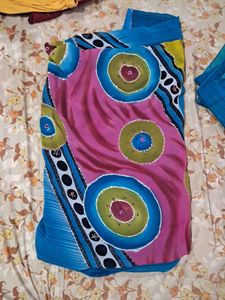 Vibrant Georgette Saree with matching blouse