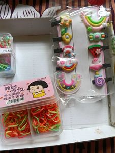 Kids Hair Accessories &amp; Rubber Bands Set