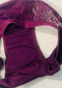 Women's Purple Lace Briefs