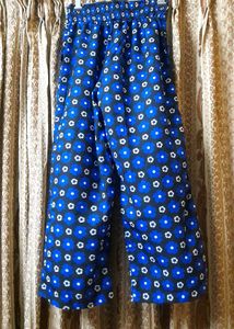 Polyester Blue Floral Print Co-ord Set