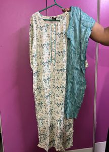 Floral Print Kurti with Palazzo Pants
