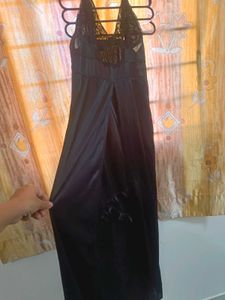 Price drop- Elegant Black Nightgown