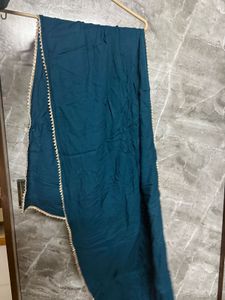 Teal Embroidered Kurta