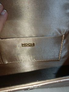 Mochi Gold Textured Clutch Bag