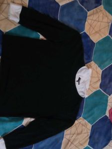 Women's Black & White Sweater