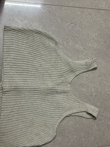 Knitted Button-Up Tank Top