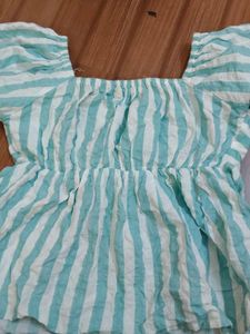 Striped Boho Off-Shoulder Top