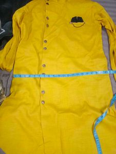 wedding partywear yellow kurta size 38