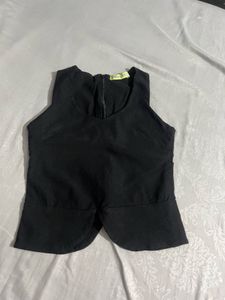 Sleek Black Sleeveless Top