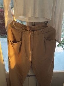 Classic White Top &amp; Beige Pants Set