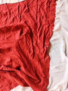 Stylish maroon collared formal shirt