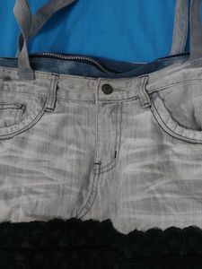 Denim Shorts Made Bag
