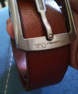 Massimo Dutti Brown Leather Belt