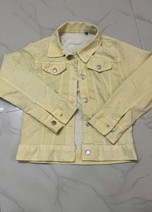 Light Yellow Denim Jacket
