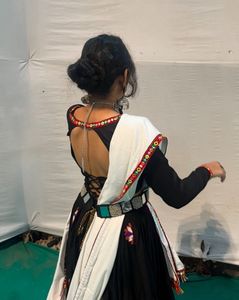 BACKLESS NAVRATRI COTTON BLOUSE