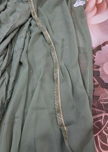 Elegant green suit sharara