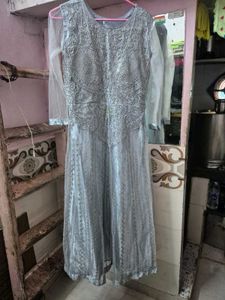 Beautiful Sky Blue Embellished Gown