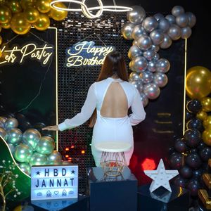 Open back Short dress
