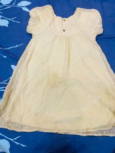 Pale Yellow Polka Dot Dress