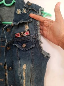 Denim Half Jacket