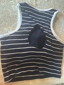 Striped Crop Tank Top