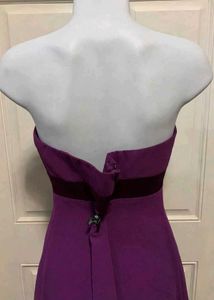 Strapless Purple Maxi Dress