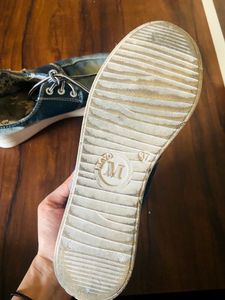 Denim Shoes Having Heels Type Sole….