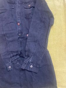 perfect black denim dress