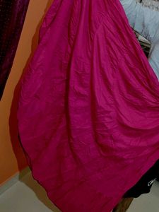 Vibrant Pink Tiered Maxi Skirt