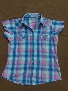 Wrangler Plaid Western Shirt