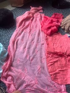 chicken Kurta with full set